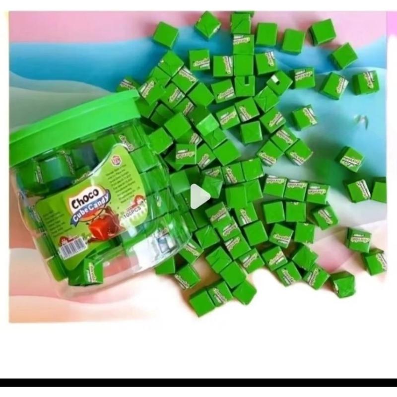 Lọ 100 Viên Kẹo Vị Socola Cube Candy Thơm Ngon Hấp Dẫn