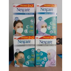 Masker Nexcare Daily Masker Nexcare Hijab Headloop Earloop Putih Rejuvenate | Carbon Hijab Headloop Earloop Rejuvenate | Kids Anak Rejuvenate Per Box (PROMO)