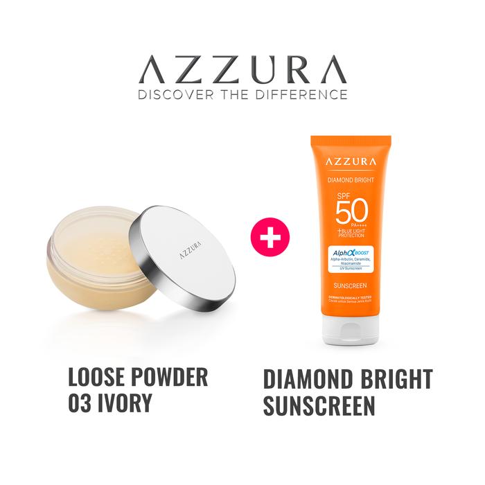 Gambar Paket Azzura Loose Powder + Sunscreen - Sunscreen + Loose Powder 01 Light Beige dari Wings Indonesia Kab. Bekasi 4 Tokopedia