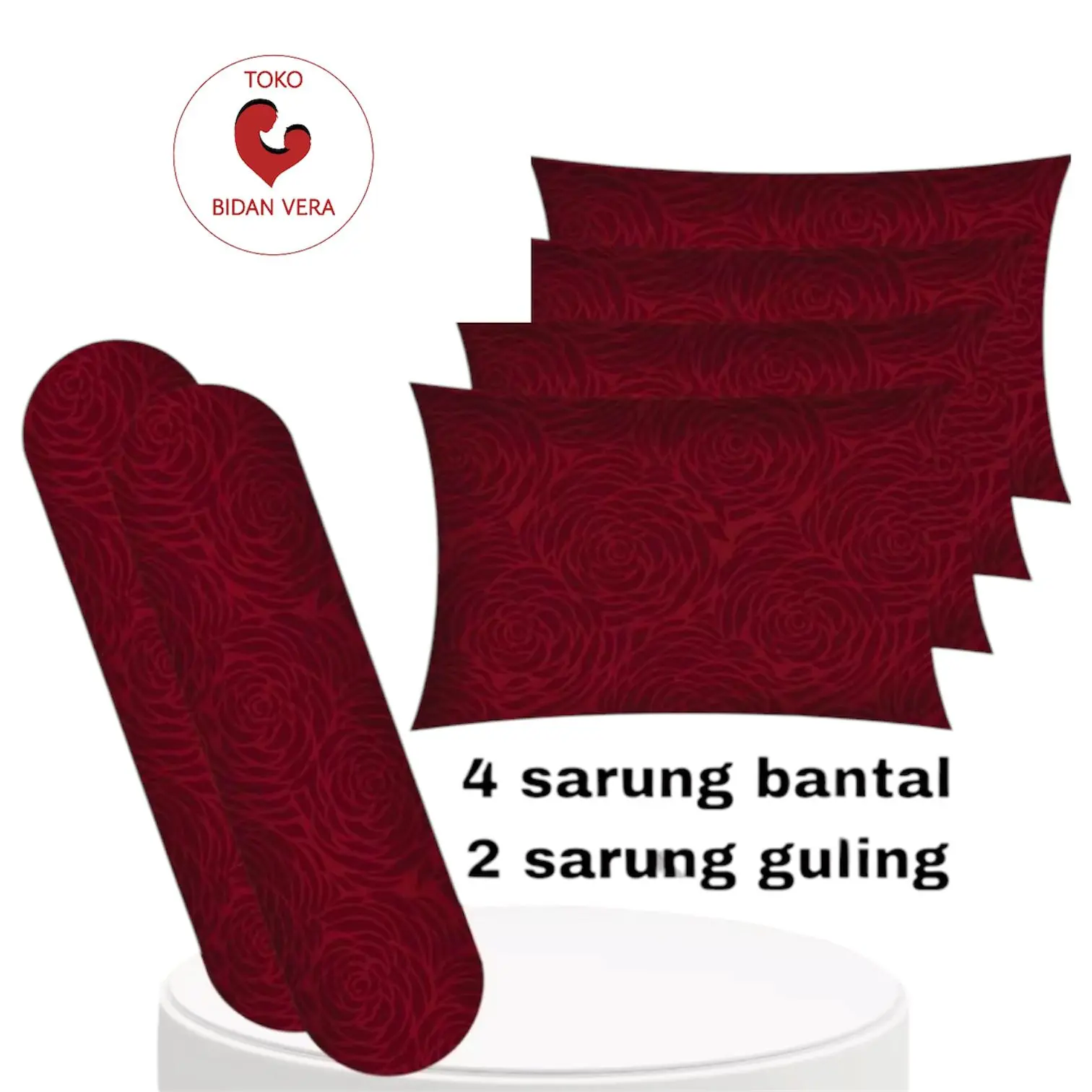 SARUNG BANTAL TIDUR RESLETING ISI 6PCS 4 SARUNG BANTAL 2 SARUNG GULING BAHAN KATUN NYAMAN UNTUK TIDUR BANYAK PILIHAN WARNA