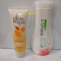 Gambar SHINZUI paket body lotion+Glow Spa exfoliating Gel - ichigo + kirei, paket kecil dari Lolita.id Kab. Bogor 2 Tokopedia