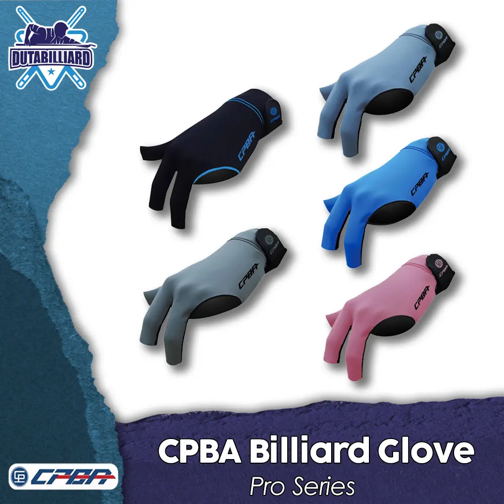 Sarung Tangan Billiard CPBA PRO Open Finger Billiard Gloves Original