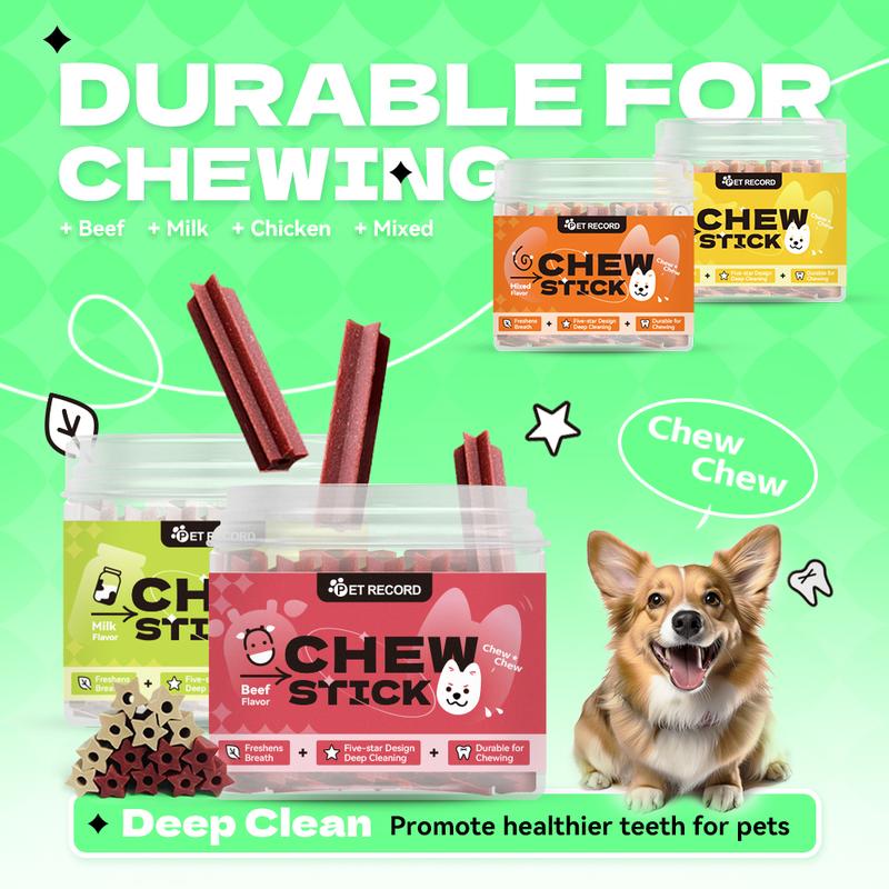 Dentalstick untuk Anjing - Dog Treats - Snack Anjing - Pembersih Gigi Anjing - Penghilang Bau Mulut dan Gigi Anjing tongkat tumbuh gigi anjing 0