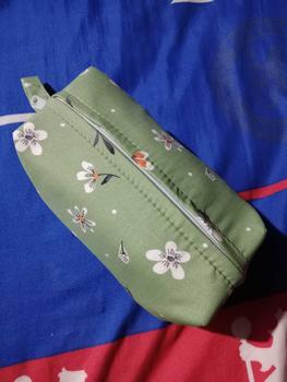 Product Review of Tiffany | Mukena Traveling Dewasa Mini Pouch Katun Motif Bunga 2in1 Muslim Panjang from @**❤ 0