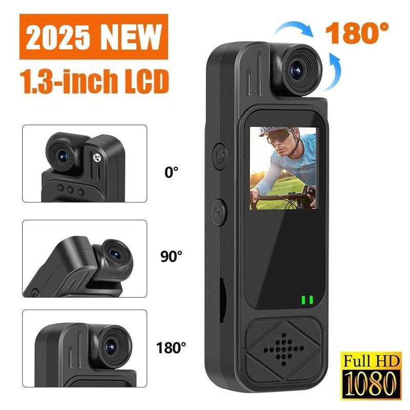 2025 Small pocket Mini Body Camera 1080P/2k Sports Camera Rotatable ...