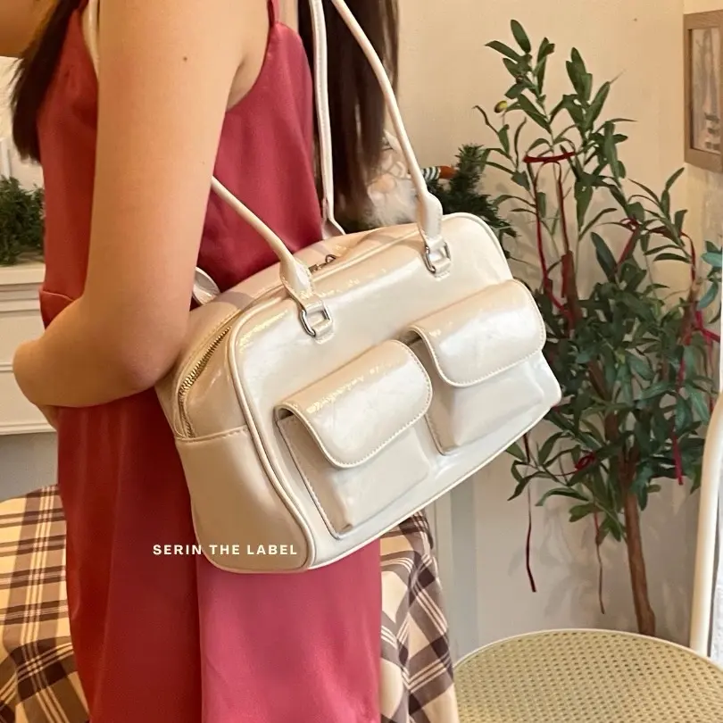 SERIN THE LABEL - LOUI BAG | Chubby Bag | Tas Bahu Wanita | Tas Kerja Wanita | Korean Aesthetic Bag | Shoulder Bag
