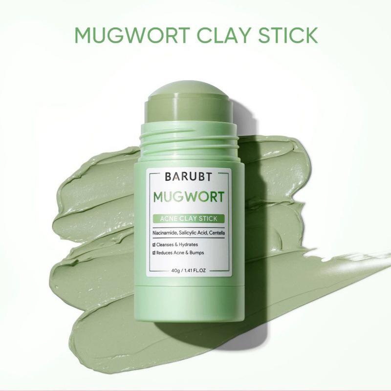 BARUBT Clay Mask Combo Niacinamide Bright Boost Clay Mask Stick 40g+ Mugwort Clay Mask 40g  Alaska Volcano  wajah masker Salicylic acid niacinamide Whitening Skin care Black Heads Skin Repair Comfort 3