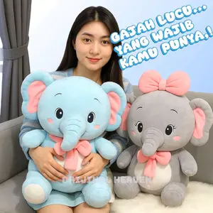 Boneka anak gajah lucu lembut buat cewe jumbo viral besar premium mainan mewah isbon Dolls Hadiah Kado