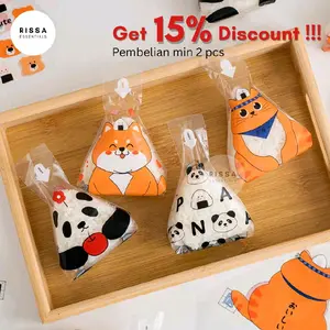 [ISI ±50 LEMBAR] [RISSA] Plastik Bento Onigiri Nasi Sushi Plastik Onigiri Packaging Kertas Bungkus Bento Food Grade Bento Bekal Anak Rissa Essentials