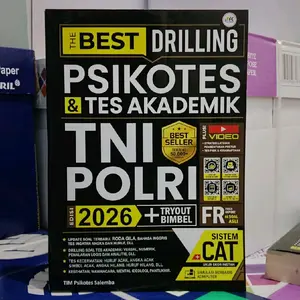Buku The BEST DRILING PSIKOTES & TES AKADEMIK TNI POLRI 2026