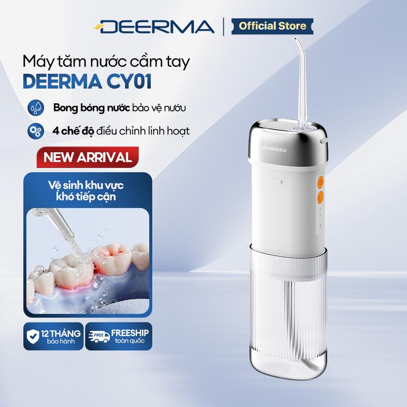 Máy tăm nước Deerma CY01 4 chế độ chăm sóc răng linh hoạt, chống thấm nước