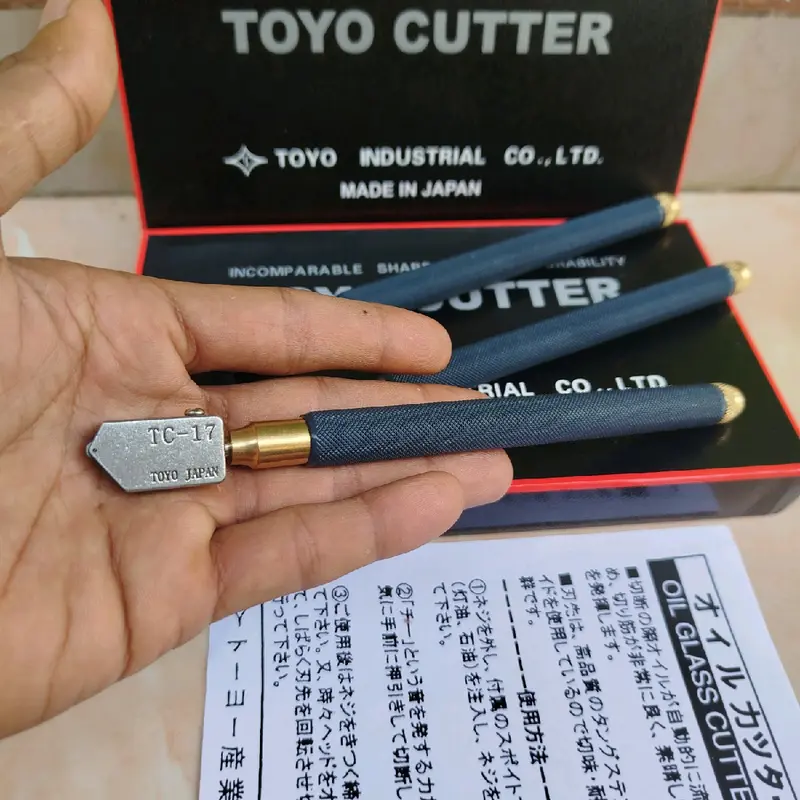 Alat potong kaca toyo Tc-17 alat pemotong kaca keramik granit original japan 4