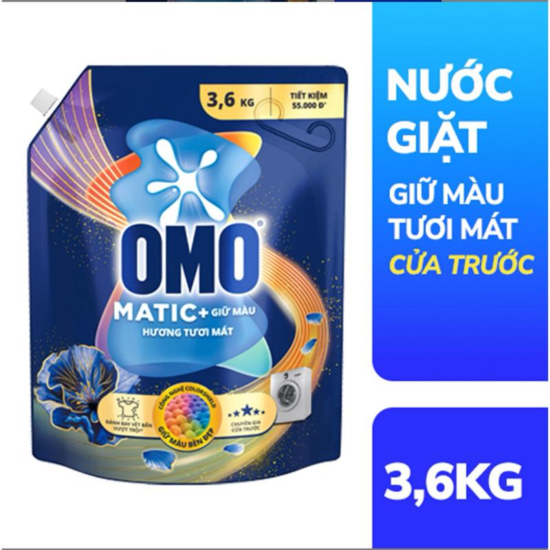 OMO Matic+ Giữ Màu Hương Tươi Mát 3,6KG - Nước Giặt Giữ Màu Tươi Mát Của Trước