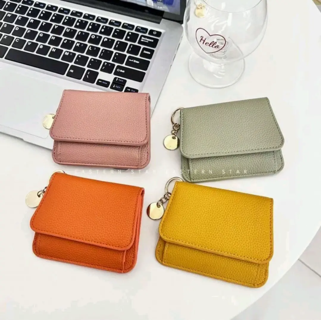 388-2 Dompet Wanita Korea dengan 6 Slot Kartu dan 1 Slot Foto - Uang