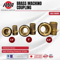 Gambar IWA - Brass Machino Coupling | Konektor Selang Pemadam Bahan kuningan Ukuran 1.5 Inch, 2 Inch & 2.5 Inch - 1.5 Inch dari gudangsafetycom Kota Administrasi Jakarta Barat 2 Tokopedia