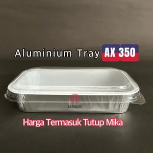 Aluminium Foil Tray AX-350 / Foil Tray AX 350 / Alu Tray AX-350