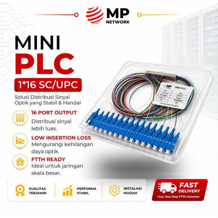 Gambar PLC splitter 1:16 SC/UPC – MP Network dari MP Network Kab. Tangerang Tokopedia