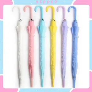 (YF) PY2010 Payung Gagang Panjang Pegangan Melengkung Payung Anti UV  Payung Anti Matahari Anti Hujan Payung Serbaguna