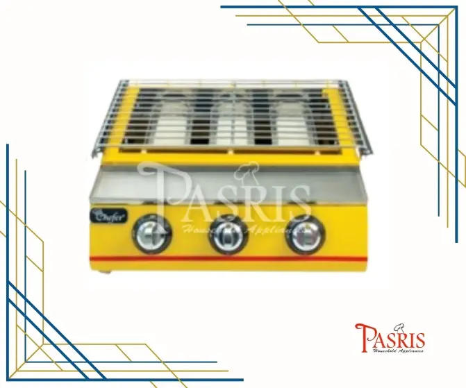 Alat panggang bbq gas 3 tungku kompor grill bakaran