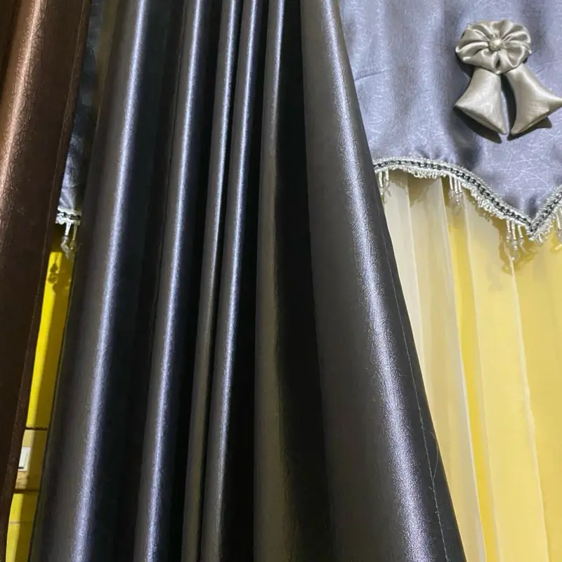 GORDEN POLOS BlackOut BAHAN TEBAL SERAT SAFRON/ Gordyn BlackOut Embos Jendela & Pintu 1