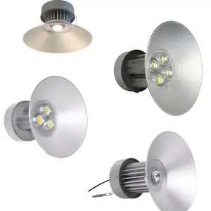 Lampu Highbay LED  Kap Industri COB High Bay Putih/Warm white 6500K/3000K 220V Cahaya Efektif ke Lantai untuk Gudang Pabrik