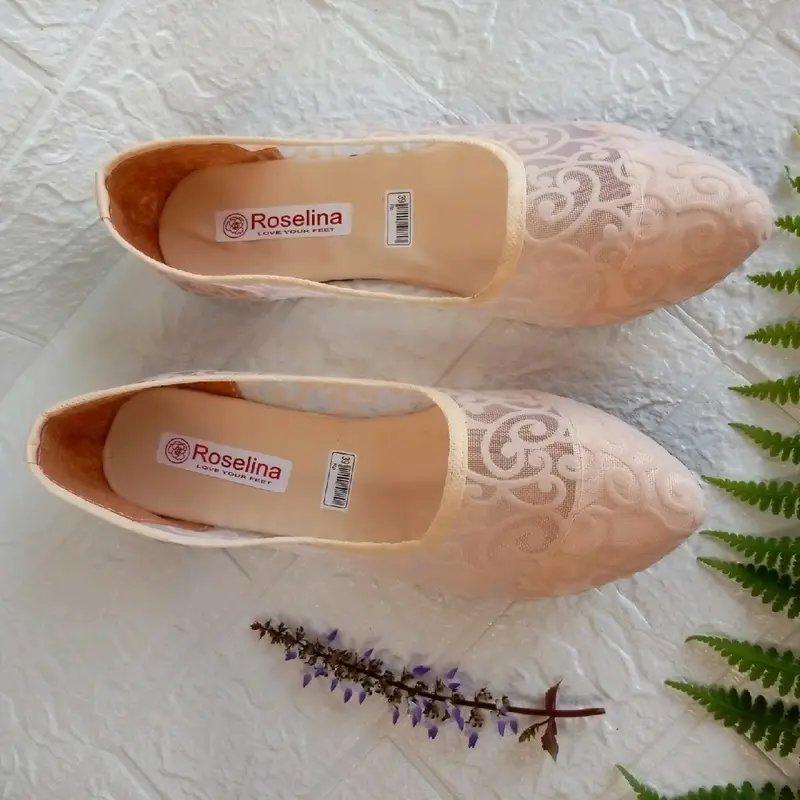 Flatshoes Sepatu Wanita - Flatshoes Jala Brukat 3
