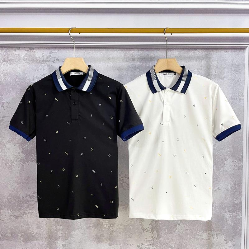 Áo Thun Nam Polo Màu Trắng Ngắn Tay Chất Cotton Lạnh Mặc Thoáng Mát Đẹp Như Hình Mẫu Mới Menswear Top Shirt