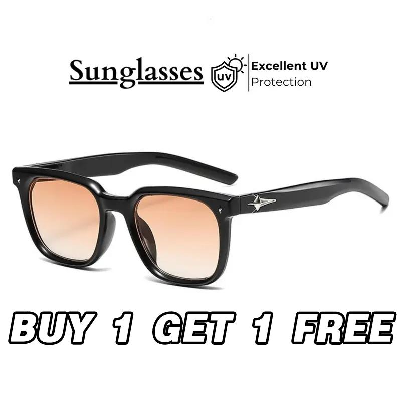 【Mua 1 tặng 1 Kính râm, PNJ, dành cho phụ nữ và nam giới, cao cấp, phong cách đường phố người nổi tiếng, YT7'5 G26, chống tia cực tím, ins, mới cho năm 2025