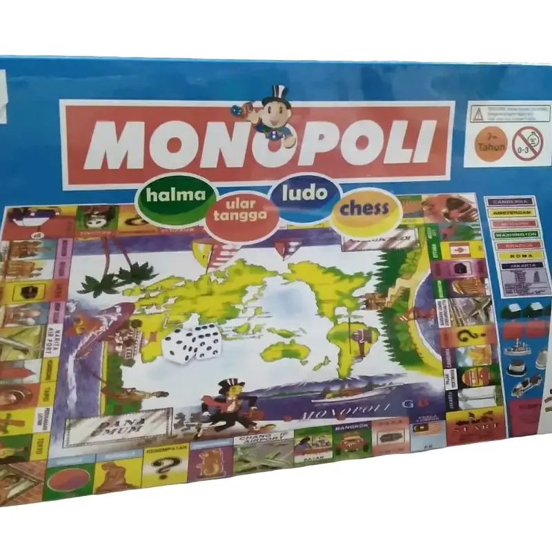 Monopoli gaya baru Anak Mainan Board Games Toys 0
