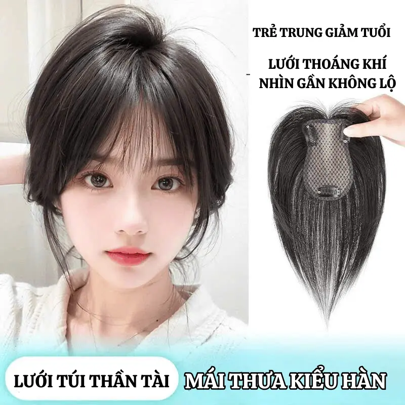 Mảnh Thay Thế Tóc Thật Cho Nữ, 7 * 11in Lưới Bên Trong Túi May Mắn, Mảnh Tóc Giả, Vô Hình, Liền Mạch, Bồng Bềnh, Che Tự Nhiên, Che Hói Đầu, Tóc Màu Xám, Chỉnh Sửa Hình Dạng Khuôn Mặt, Dễ Đeo, Thích Hợp Cho Phụ Nữ Wig 0
