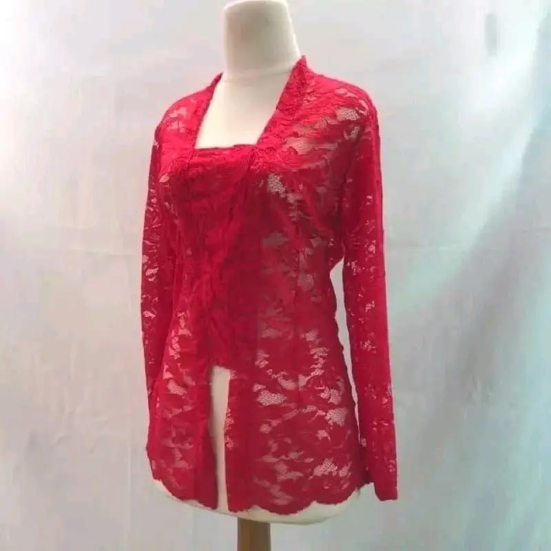 kebaya brokat modern // kebaya kutu baru termurah hitam burgundy 1