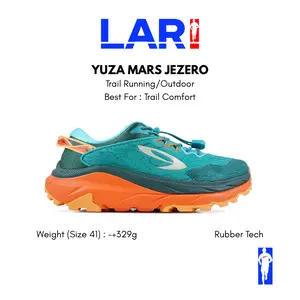 910 Nineten Yuza MARS JEZERO Sepatu Trail - Teal/Orange/Kuning