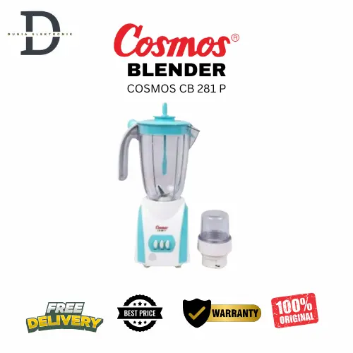 Blender Cosmos CB 281 P Kapasitas 2 Liter - Daya Listrik 200-380 Watt - Plastic