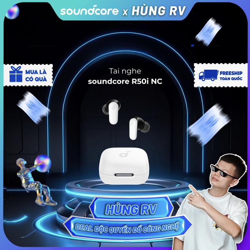 soundcore x hung.rv Tai nghe bluetooth soundcore R50i NC P30i chống ồn ANC | Chống nước và bụi IP54 | 40 giờ phát nhạc Nhét Tai Nghe Nhạc Earphone Số Lượng Giới Hạn