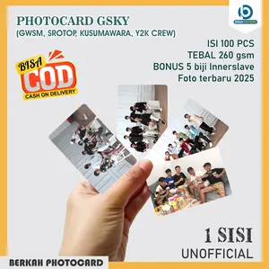 PHOTOCARD GSKY (GWSM, SROTOP, KUSUMAWARA, Y2K) isi 100 pcs 1 sisi