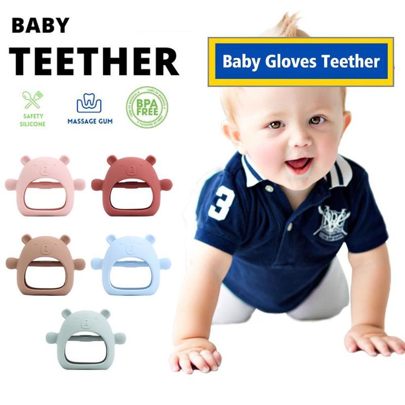 Baby Teether Anti-eating Hand Soothing Gloves Teething Food Baby ...
