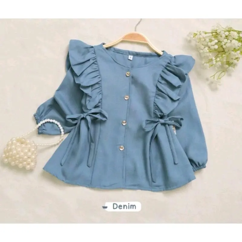 Blouse couple Ibu dan Anak /Blouse bahan Crinkle Airflow Baju Atasan Wanita model TALITA atasan saja