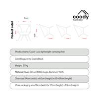 Gambar Coody Triangle Moon Chair – Kursi Camping Lipat Ringan Portable Aluminium untuk Camping, Piknik, Fishing & Outdoor (Beige, Army Green, Black) - Beige dari Coody Indonesia Kab. Tangerang 2 Tokopedia
