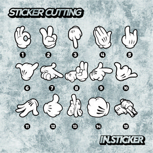 STICKER CUTTING JARI KEJEPIT TANGAN JARI - stiker motor stiker mobil ...