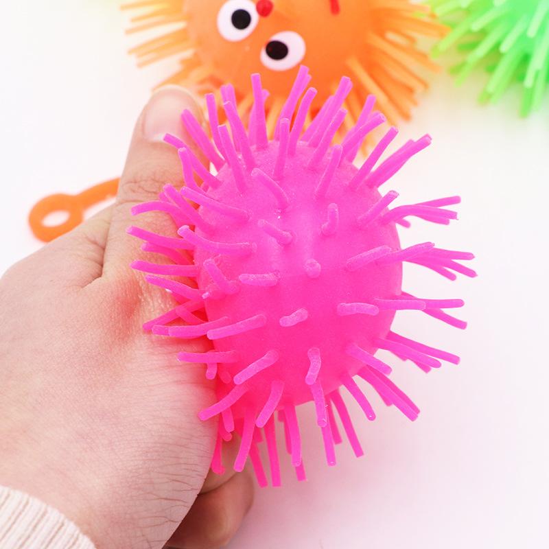Mainan Anak Ubur-Ubur Hidung Nyala Lampu LED Warna-Warni Puffer Ball Yoyo 2