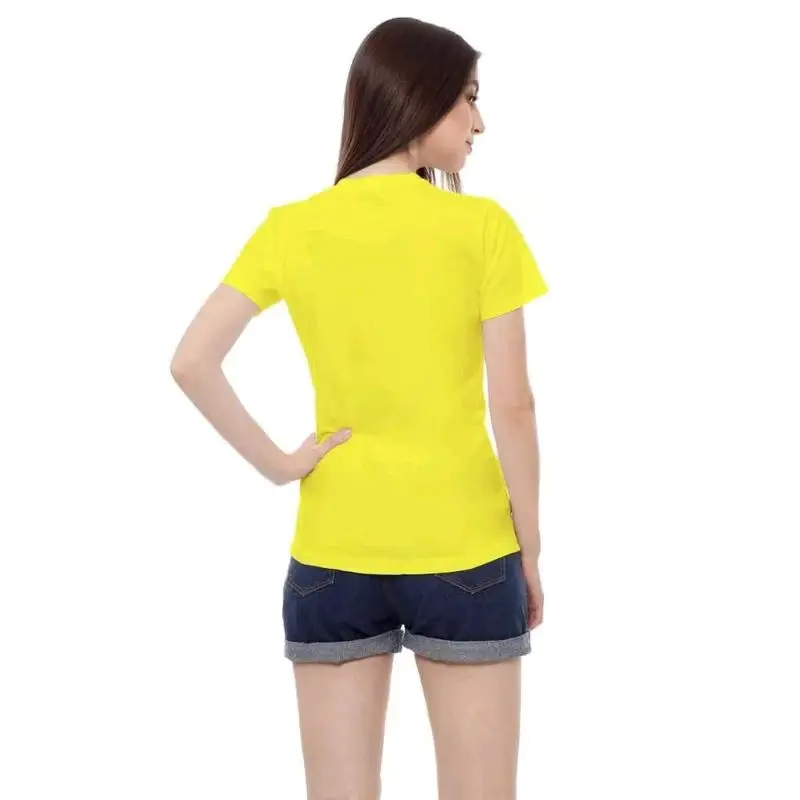 kaos polos lengan pendek pria wanita warna kuning kenari bahan cotton combed 30s premium super nyaman Lembut 3