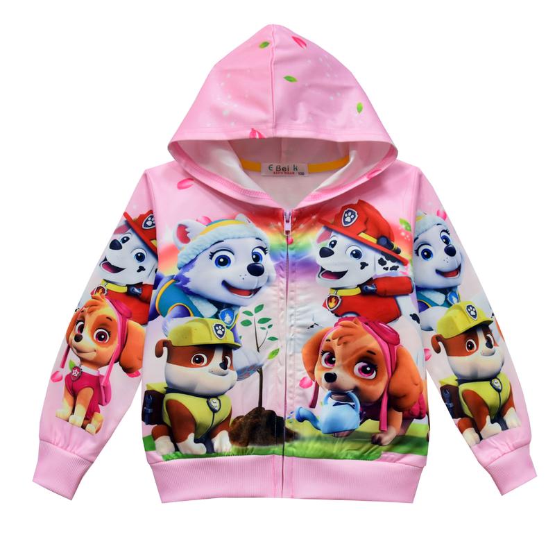 Product Introduction of Girls Cartoon Dogs Jacket Girls Spring And Autumn Coats 1