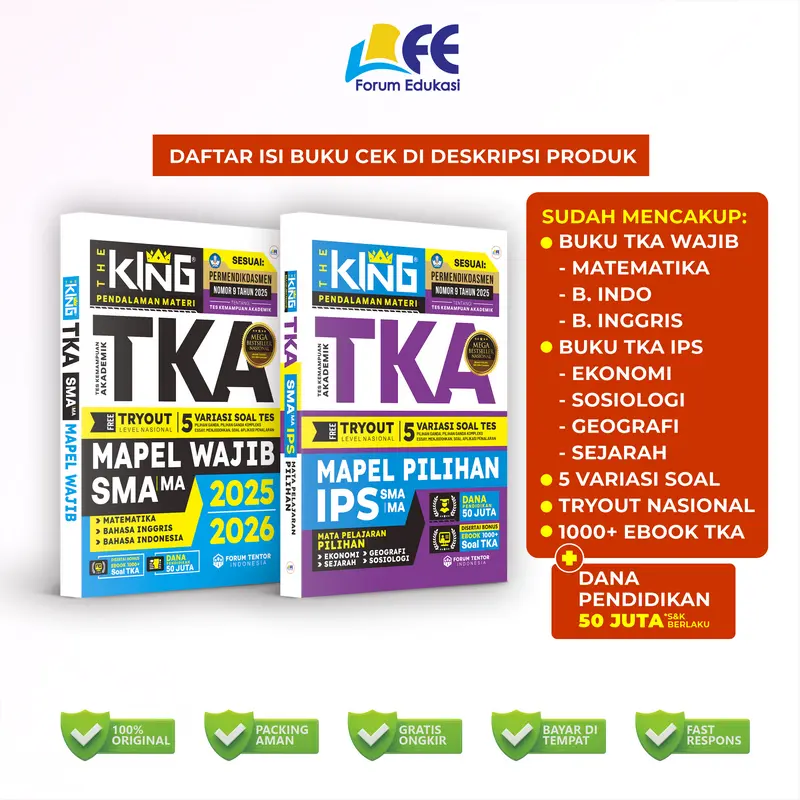 [NEW RELEASE] BUKU THE KING TKA SMA/MA (MAPEL WAJIB - IPA - IPS) 2