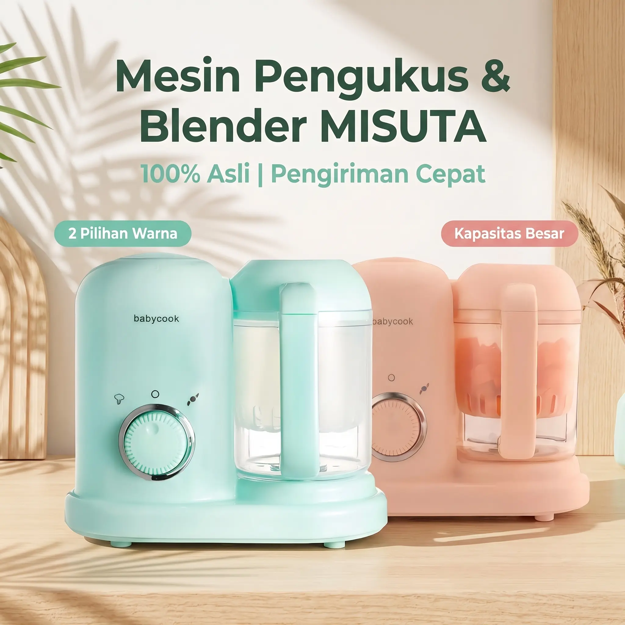 KURU FC2001 Electric Baby Food Chopper Blender Makanan Bayi Mpasi // KURU Electric Food Chopper Blender Makanan Bayi MPASI Elektrik // Termurahh Kiddy Baby Food Maker / Set Alat Penghalus Makanan Bayi Manual