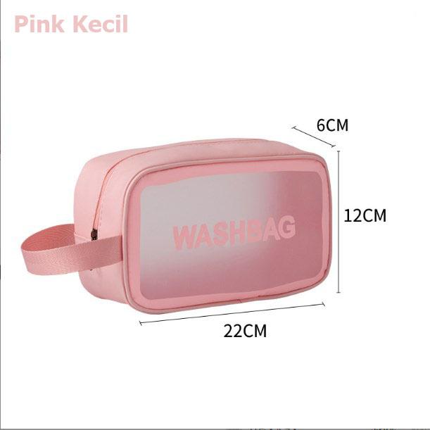 Penyimpanan Kosmetik Transparan WASHBAG Waterproof High Quality - Travel Organizer Bag 3