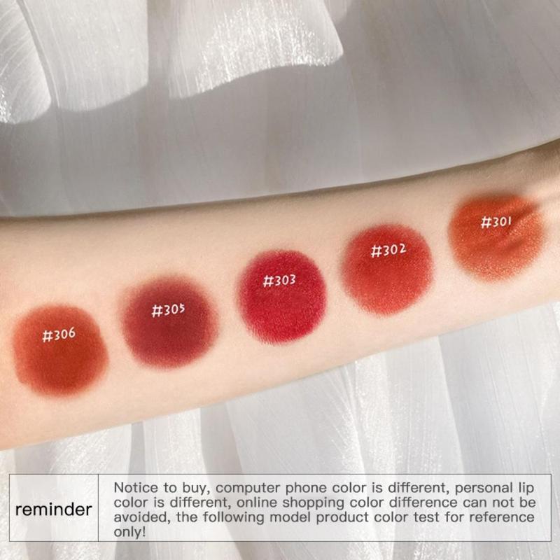 【Promo & COD】5Pcs Set Lipstik Matte Tahan Lama, Velvet Matte Liquid Lipstick yang Anti Air dan Tidak Transfer. Tersedia dalam Set Hadiah Lipstik Warna Nude Cokelat dan Set Lipstik Red Velvet. Cocok untuk Wanita dan Gadis.Kosmetik Bibir 7