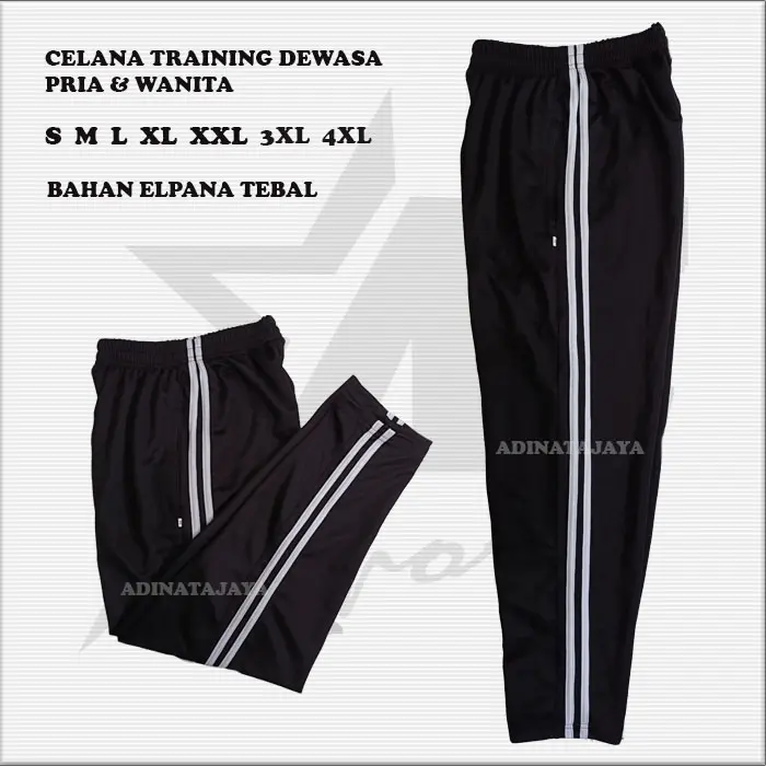 Celana Training Olahraga Dewasa Pria Wanita Sport Lari Joging Gym Senam Outdoor 5