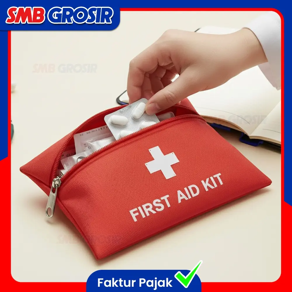 Tas Mini Obat P3k Bentuk Persegi Pouch Menyimpan Berbagai Kebutuhan Medis Medicine Bag