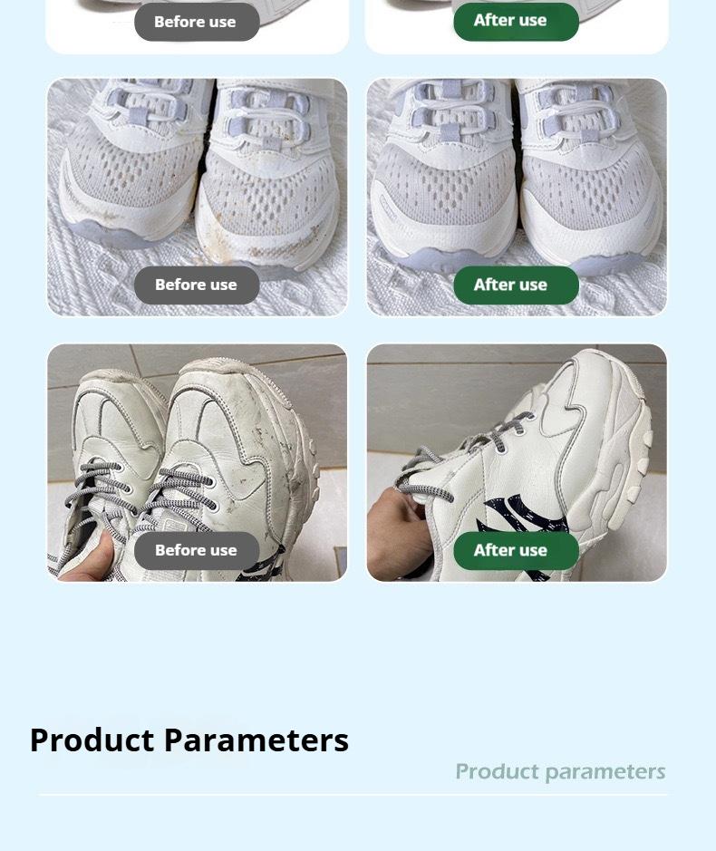 Product Introduction of Chất Tẩy Rửa Giày Trắng, Chất Tẩy Rửa Giày Trắng, Khử Khuẩn, Mousse Bọt Không Nước, Chất Tẩy Rửa Khô, Thích Hợp Để Làm Sạch Giày 8