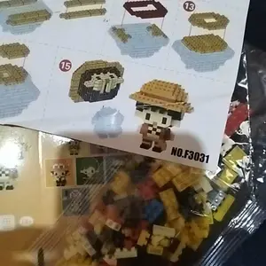 Mainan anak PUZZLE BALOK SUSUN 3D DIY Mainan Edukasi Bayi Puzzle Brick Mini Kartun Karakter Hadiah Toy Gift Nano Blok POP